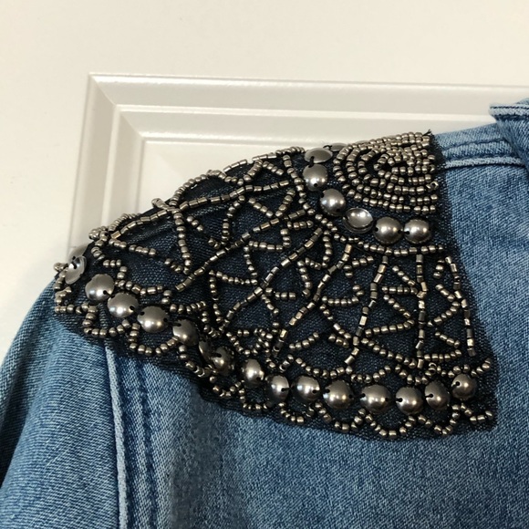 Great condition denim embroidered jacket - Picture 3 of 5